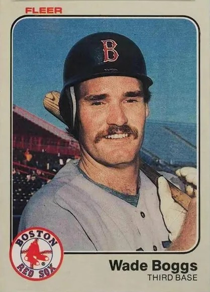 Wade Boggs 1983 Fleer Rookie Card
